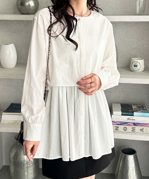 品番 EE4518S 新品の未使用　20個 セール】【M~3L展開】ふんわりペプラムが大人可愛い！羽織にもなる