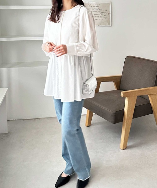 蒼月　ページ セール】ふんわりペプラムが大人可愛い！羽織にもなる！ペプラム