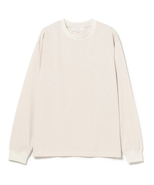 B:MING by BEAMS（ビーミングバイビームス）の「クイックドライ ボーダー ロングスリーブ Tシャツ（Tシャツ/カットソー・メンズ・オリーブ/ナチュラル・SMALL/X-LARGE/LARGE/MEDIUM）」の15枚目の写真