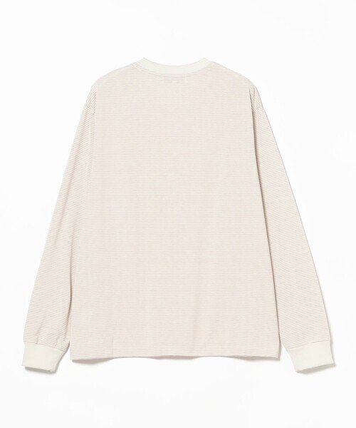 B:MING by BEAMS（ビーミングバイビームス）の「クイックドライ ボーダー ロングスリーブ Tシャツ（Tシャツ/カットソー・メンズ・オリーブ/ナチュラル・SMALL/X-LARGE/LARGE/MEDIUM）」の18枚目の写真