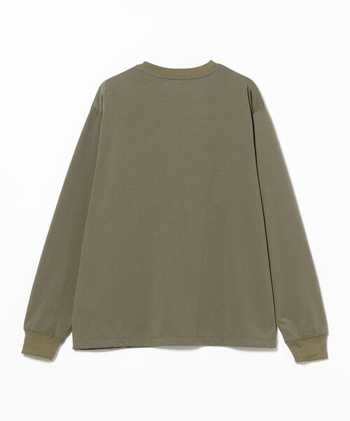 B:MING by BEAMS（ビーミングバイビームス）の「クイックドライ ボーダー ロングスリーブ Tシャツ（Tシャツ/カットソー・メンズ・オリーブ/ナチュラル・SMALL/X-LARGE/LARGE/MEDIUM）」の21枚目の写真