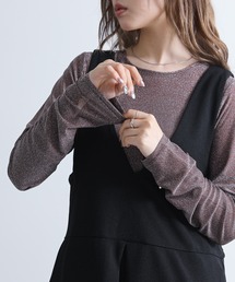 n'OrLABEL | 『ラメシアークルーネックカットソー』(Tシャツ/カットソー)