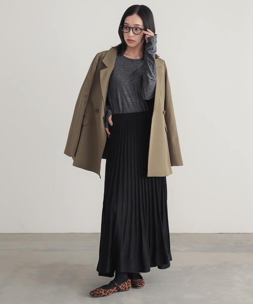 n'OrLABEL（ノアールレーベル）の「『ラメシアークルーネック指穴カットソー』（Tシャツ/カットソー・レディース・ブラック/ブラウン/イエロー/シルバー・2/1）」の19枚目の写真