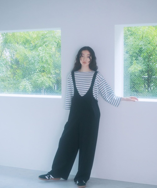 FORK&SPOON（フォークアンドスプーン）の「FORK&SPOON　ボートネックカットソー（Tシャツ/カットソー・レディース・ブルー系その他/ブラック系その他/レッド系その他・1）」の8枚目の写真