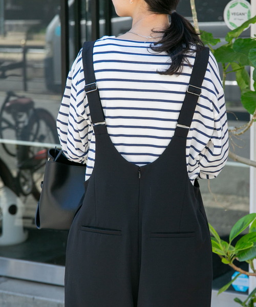 FORK&SPOON（フォークアンドスプーン）の「FORK&SPOON　ボートネックカットソー（Tシャツ/カットソー・レディース・ブルー系その他/ブラック系その他/レッド系その他・1）」の9枚目の写真