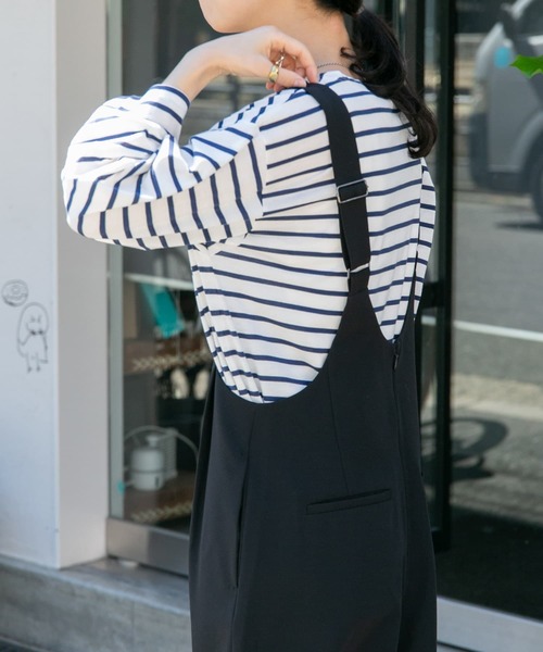 FORK&SPOON（フォークアンドスプーン）の「FORK&SPOON　ボートネックカットソー（Tシャツ/カットソー・レディース・ブルー系その他/ブラック系その他/レッド系その他・1）」の10枚目の写真