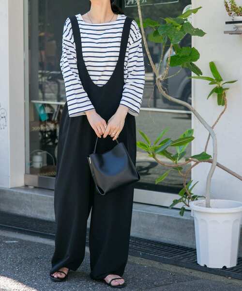 FORK&SPOON（フォークアンドスプーン）の「FORK&SPOON　ボートネックカットソー（Tシャツ/カットソー・レディース・ブルー系その他/ブラック系その他/レッド系その他・1）」の12枚目の写真