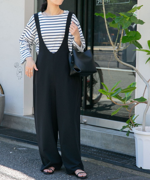 FORK&SPOON（フォークアンドスプーン）の「FORK&SPOON　ボートネックカットソー（Tシャツ/カットソー・レディース・ブルー系その他/ブラック系その他/レッド系その他・1）」の11枚目の写真