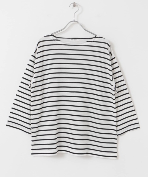 FORK&SPOON（フォークアンドスプーン）の「FORK&SPOON　ボートネックカットソー（Tシャツ/カットソー・レディース・ブルー系その他/ブラック系その他/レッド系その他・1）」の15枚目の写真