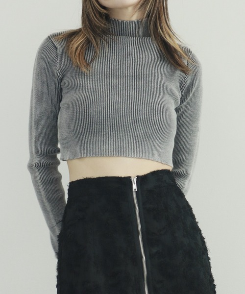 RUDY DOLL ハイネック クロップドジャケット　韓国 短丈 Y2K 十字架 ハイネックショートレザージャケット レディース Y2K[品番