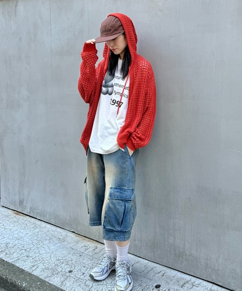 CIAOPANIC TYPY（チャオパニックティピー）の「【UNISEX】刺繍ロゴジェットキャップ（キャップ・メンズ・ブラウン/ブラック/ピンク・ONE SIZE）」の14枚目の写真