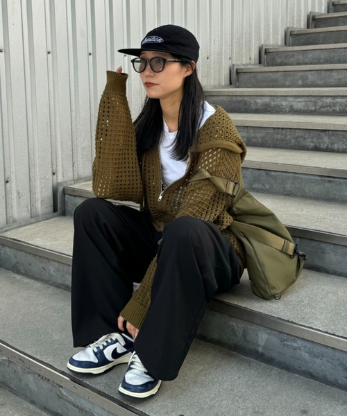 CIAOPANIC TYPY（チャオパニックティピー）の「【UNISEX】刺繍ロゴジェットキャップ（キャップ・メンズ・ブラウン/ブラック/ピンク・ONE SIZE）」の10枚目の写真