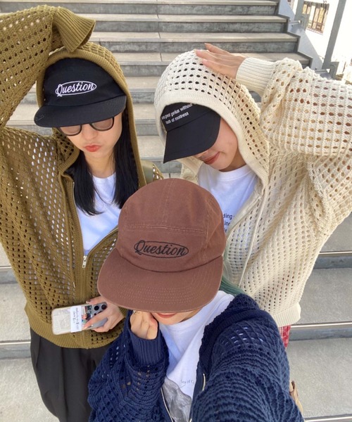 CIAOPANIC TYPY（チャオパニックティピー）の「【UNISEX】刺繍ロゴジェットキャップ（キャップ・メンズ・ブラウン/ブラック/ピンク・ONE SIZE）」の4枚目の写真