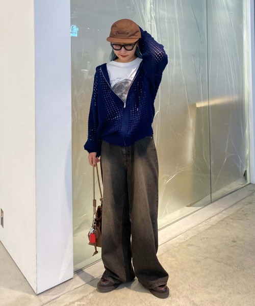 CIAOPANIC TYPY（チャオパニックティピー）の「【UNISEX】刺繍ロゴジェットキャップ（キャップ・メンズ・ブラウン/ブラック/ピンク・ONE SIZE）」の15枚目の写真