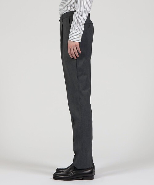 PT TORINO(ピーティートリノ)の「PT TORINO ポリエステルウール 1プリーツスラックス Gentleman fit(スラックス・メンズ・チャコールグレー・46/50/48)」の4枚目の写真