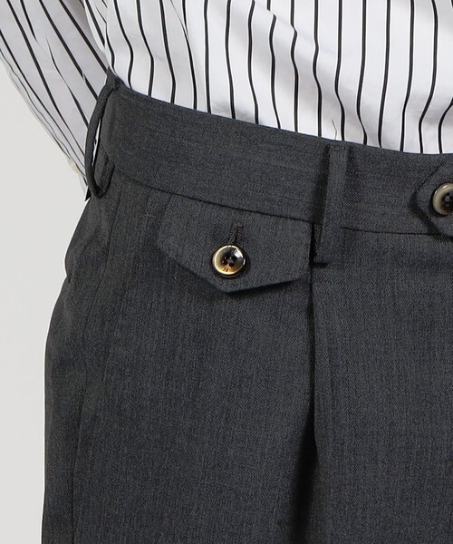 PT TORINO(ピーティートリノ)の「PT TORINO ポリエステルウール 1プリーツスラックス Gentleman fit(スラックス・メンズ・チャコールグレー・46/50/48)」の9枚目の写真