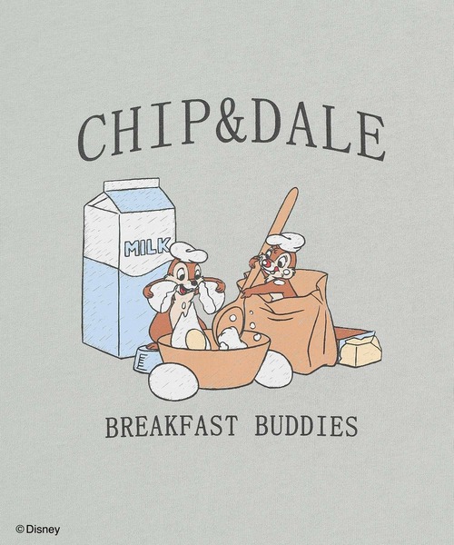 Honeys(ハニーズ)の「ディズニー/ゆるTシャツ(Tシャツ/カットソー・レディース・スミクロ/ブルー/グリーン/ベージュ/オフホワイト・LL/S/M/L)」の22枚目の写真