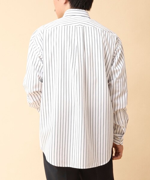 NOLLEY’S(ノーリーズ)の「NEW REGULAR ピーチブロード オーバーサイズシャツ 24AW(シャツ/ブラウス・メンズ・サックスブルー/ホワイト系その他/グリーン系その他・S/M/L)」の17枚目の写真