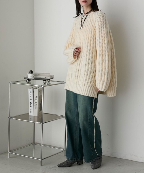 forksy.(フォルクシー)の「【forksy.】ラメポインテッドトゥショートブーツ(ブーツ・レディース・ブラック/ゴールド・S/M/L/LL)」の8枚目の写真