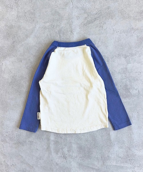 JIPPON（ジポン）の「ラグランパンダロンT/日本製（Tシャツ/カットソー・キッズ・ブラウン/ブラック/ピンク/ブルー・80/90/95/100/110/120/130/140）」の14枚目の写真