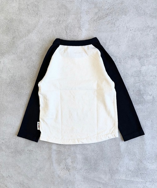 JIPPON（ジポン）の「ラグランパンダロンT/日本製（Tシャツ/カットソー・キッズ・ブラウン/ブラック/ピンク/ブルー・80/90/95/100/110/120/130/140）」の7枚目の写真