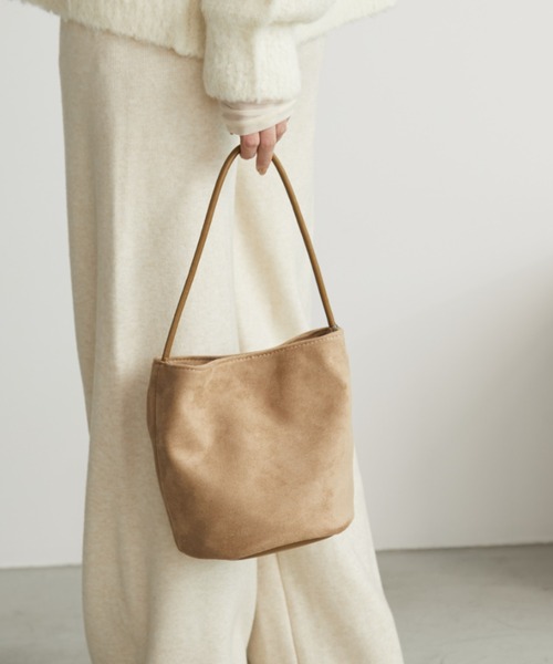 Aunt Marie's（アントマリーズ）の「スエードドワンハンドルバッグ（ハンドバッグ・レディース・ブラック/ベージュ/レッド・FREE）」の11枚目の写真