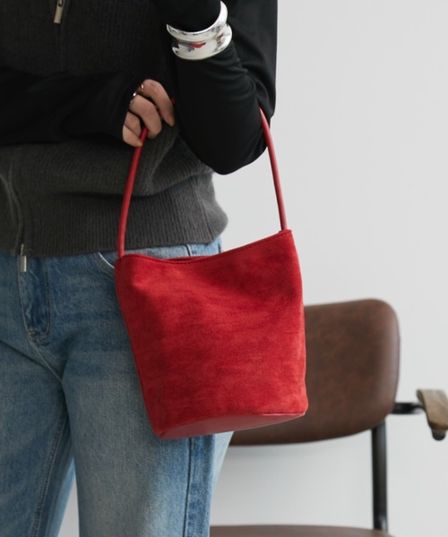 Aunt Marie's（アントマリーズ）の「スエードドワンハンドルバッグ（ハンドバッグ・レディース・ブラック/ベージュ/レッド・FREE）」の22枚目の写真