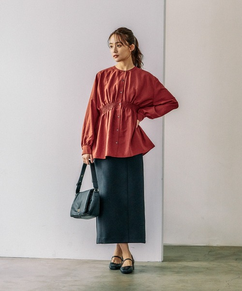 セール】シャーリングシャツ長袖/141724（シャツ/ブラウス）｜GLOBAL