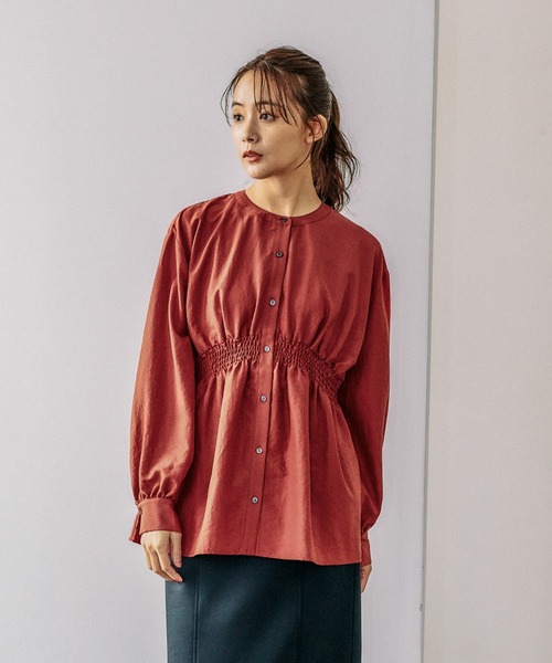 セール】シャーリングシャツ長袖/141724（シャツ/ブラウス）｜GLOBAL