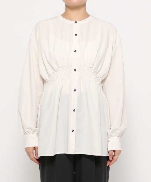 シャーリングシャツ長袖/141724（シャツ/ブラウス）｜GLOBAL WORK  