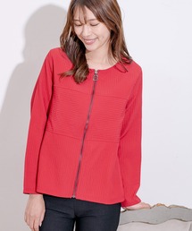 Jayro（ジャイロ）の「プリーツ調ノーカラーファスナージャケット（その他アウター）」