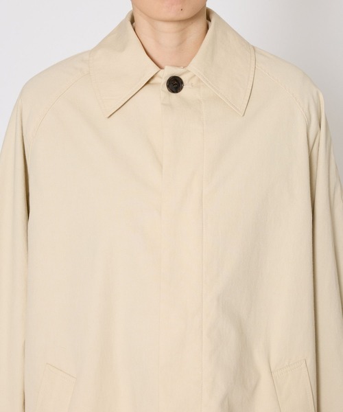 BABYLONE(バビロン)の「ウェザーコットンロングコート(トレンチコート・レディース・ライトベージュ/ブラウン・フリー)」の21枚目の写真