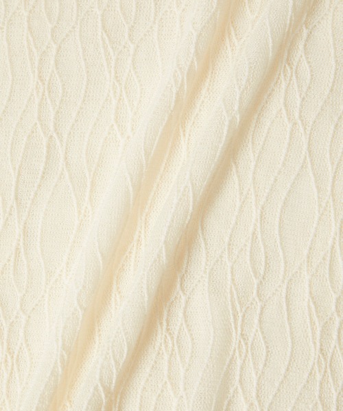 ROPE' PICNIC（ロペピクニック）の「シアージャガードトップス（Tシャツ/カットソー・レディース・オフホワイト/ブラック・38）」の9枚目の写真