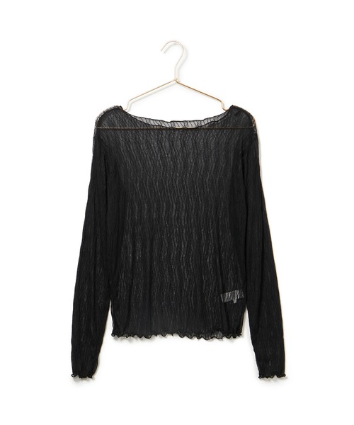 ROPE' PICNIC（ロペピクニック）の「シアージャガードトップス（Tシャツ/カットソー・レディース・オフホワイト/ブラック・38）」の10枚目の写真