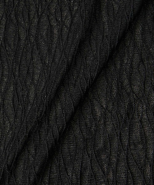 ROPE' PICNIC（ロペピクニック）の「シアージャガードトップス（Tシャツ/カットソー・レディース・オフホワイト/ブラック・38）」の11枚目の写真