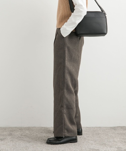 URBAN RESEARCH DOORS(アーバンリサーチドアーズ)の「メランジツイルイージーパンツ(その他パンツ・レディース・チャコールグレー/ブラウン・SMALL/MEDIUM)」の5枚目の写真
