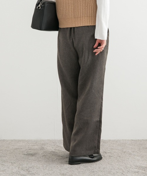 URBAN RESEARCH DOORS(アーバンリサーチドアーズ)の「メランジツイルイージーパンツ(その他パンツ・レディース・チャコールグレー/ブラウン・SMALL/MEDIUM)」の6枚目の写真