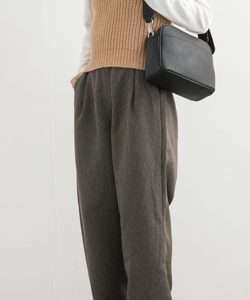 URBAN RESEARCH DOORS(アーバンリサーチドアーズ)の「メランジツイルイージーパンツ(その他パンツ・レディース・チャコールグレー/ブラウン・SMALL/MEDIUM)」の7枚目の写真