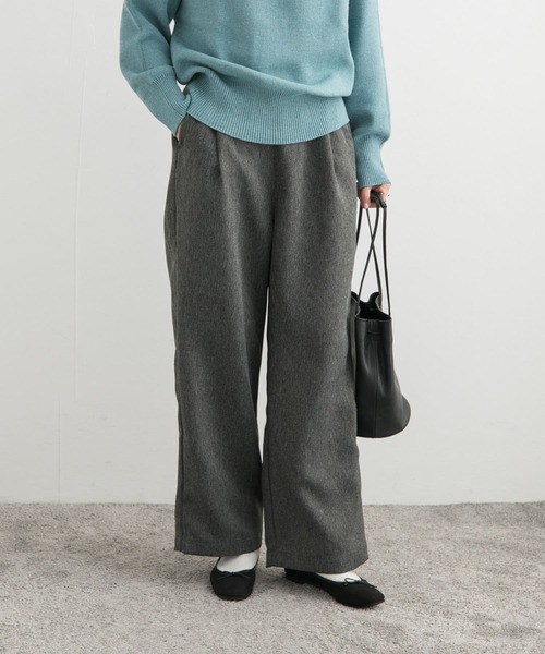 URBAN RESEARCH DOORS(アーバンリサーチドアーズ)の「メランジツイルイージーパンツ(その他パンツ・レディース・チャコールグレー/ブラウン・SMALL/MEDIUM)」の13枚目の写真