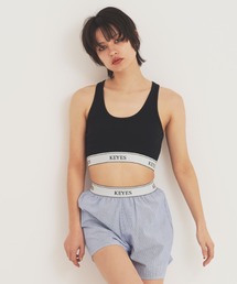 KEYES（キーズ）の「KEYES Rib Kith Sports Bra/キーズブラニットスポーツブラ（タンクトップ）」