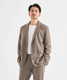 【THE TOKYO/ザトウキョウ】Washable Flannel Cashmere Touch Shape Jacket