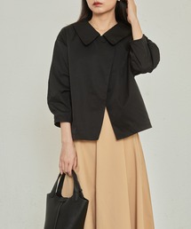 chic開襟ゆったり長袖ジャケット
