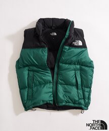 ❍【人気】ノースフェイス ダウンベスト 700 ヌプシ グリーン レディース L THE NORTH FACE(ザノースフェイス)|レディースのダウンベスト