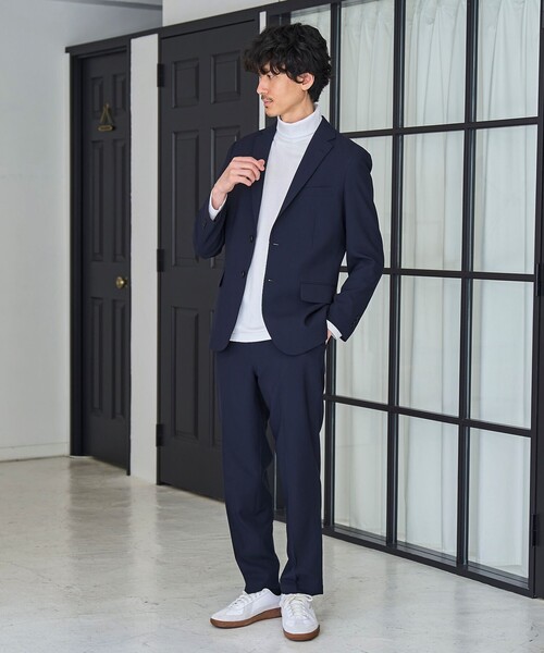 RONEL(ロネル)の「ポリバスケットノープリーツテーパードスラックス(スラックス・メンズ・ダークグレー/ブラック/ネイビー・S/L/M)」の13枚目の写真