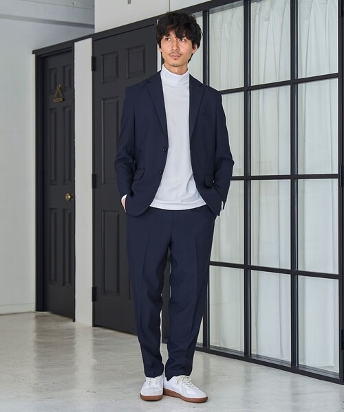 RONEL(ロネル)の「ポリバスケットノープリーツテーパードスラックス(スラックス・メンズ・ダークグレー/ブラック/ネイビー・S/L/M)」の15枚目の写真