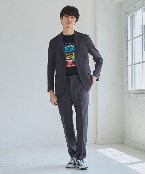 RONEL(ロネル)の「ポリバスケットノープリーツテーパードスラックス(スラックス・メンズ・ダークグレー/ブラック/ネイビー・S/L/M)」の20枚目の写真