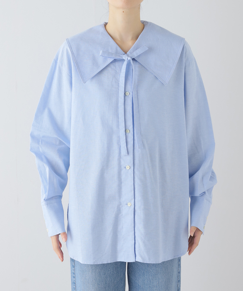 JOURNAL STANDARD コットン　ビッグカラー　ブラウス JOURNAL STANDARD（ジャーナルスタンダード）の「コットンビッグ