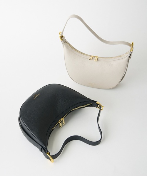 CHRISTIAN VILLA(クリスチャンヴィラ)の「ムーンショルダーバッグ《CHRISTIAN VILLA》(ショルダーバッグ・レディース・ブラック/ベージュ・フリー)」の10枚目の写真