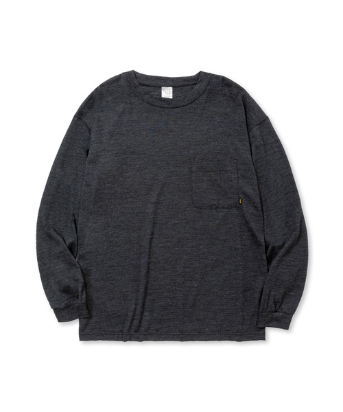CALEE(キャリー)の「MT.BREATH WOOL DROP SHOULDER CS(Tシャツ/カットソー・メンズ・グレー/マスタード/ブラック・LARGE/MEDIUM/X-LARGE/SMALL)」の8枚目の写真