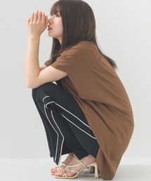 OMNES | ダンボールニットスリット付きライントラックパンツ(スウェットパンツ)